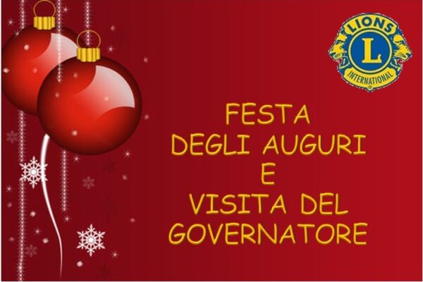 FESTA DEGLI AUGURI E VISITA DEL GOVERNATORE